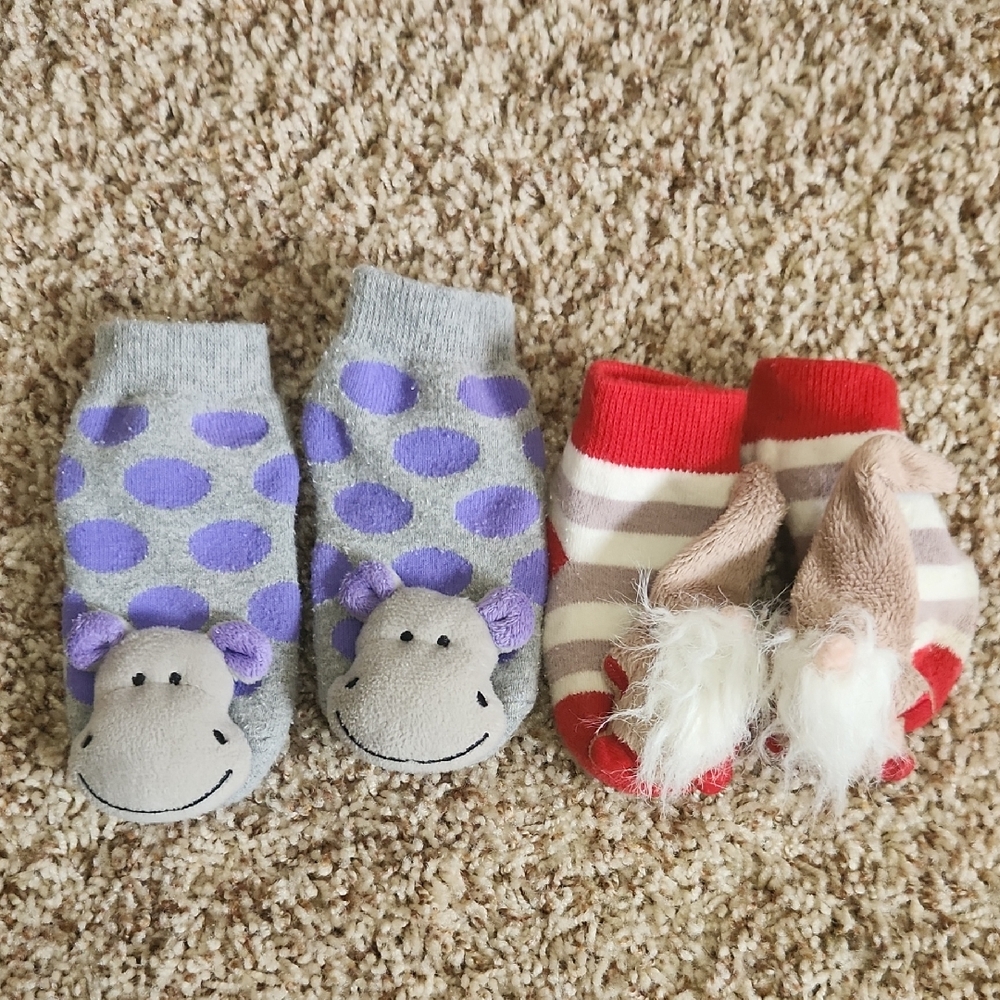 Cute Animal and Striped Baby Socks Set